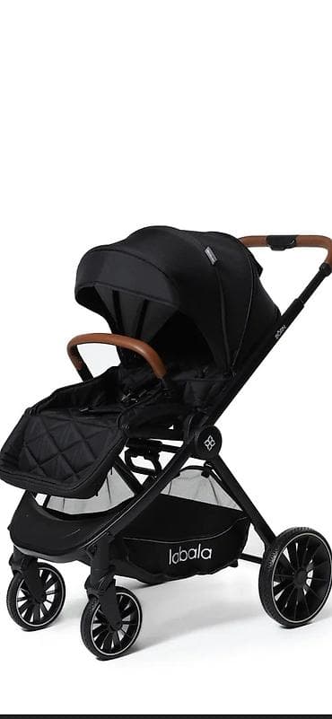 коляска 3 в 1 недорого: Коляска, цвет - Черный, Б/у — 4