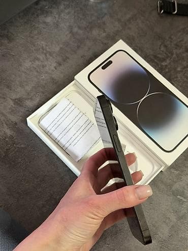 mate 40 pro: IPhone 14 Pro Max, Б/у, 256 ГБ, Черный, Защитное стекло, Чехол, Кабель, 80 % — 4