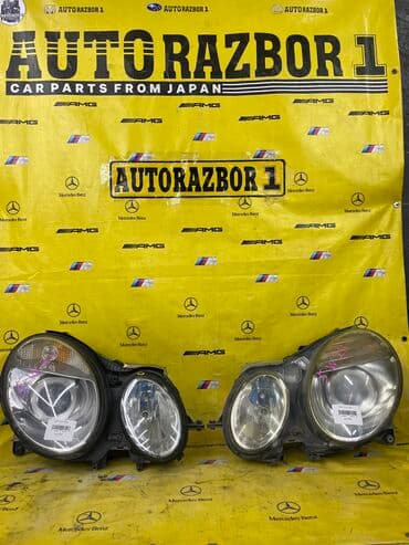 набор ключей хорошего качества: Комплект передних фар Mercedes-Benz Б/у, Оригинал, Япония — 1