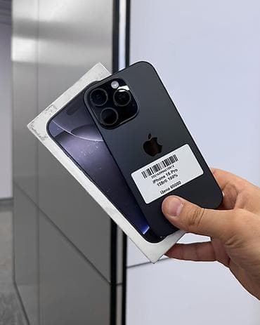iphone 13mini: IPhone 16 Pro, Б/у, 128 ГБ, Black Titanium, Защитное стекло, Чехол, Коробка, В рассрочку, 100 % — 1