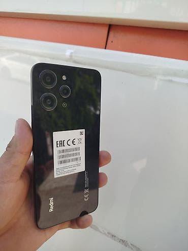 Redmi, Redmi 12, Б/у, 128 ГБ, цвет - Черный, 2 SIM