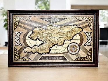 картинки комуза: Большая деревянная 3D-карта Кыргызстана в раме. Размер 110х65 см - — 4