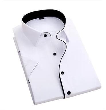 Мужская классическая рубашка с контрастной отделкой, 46-47 ворот! -