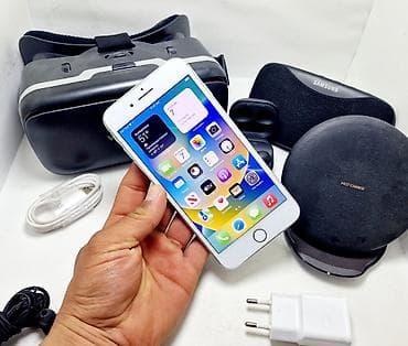 айфон se1: IPhone 8 Plus, Б/у, 256 ГБ, Белый, Наушники, 100 % — 5