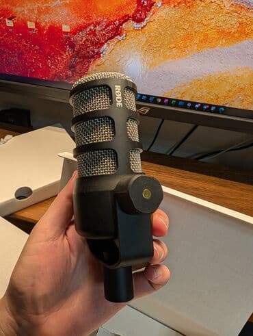 Rode PodMic — полный комплект + поп-фильтр — готов к использованию
