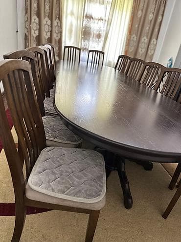 Ремонт и строительство: Стол и стул для зала, Б/у, Самовывоз, Платная доставка, цвет - Коричневый — 8