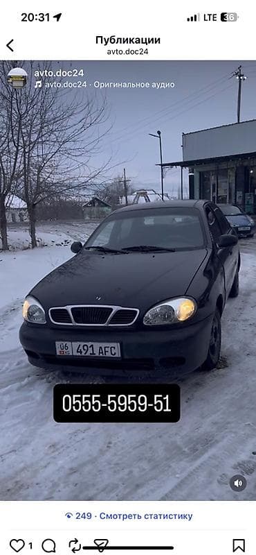 Daewoo Lanos: 1999 г., 1.5 л, Механика, Бензин, Седан