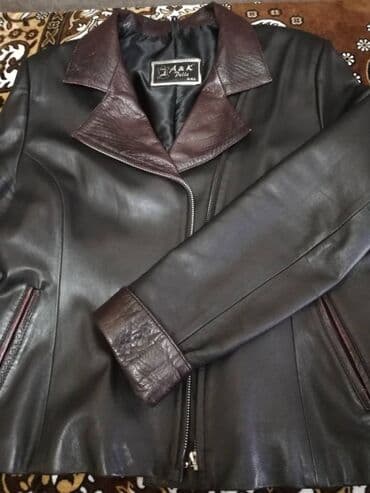 Прокат одежды: Дешево! Эксклюзив! Кожаная женская куртка(деми) 48-50р. Размер XXL — 8