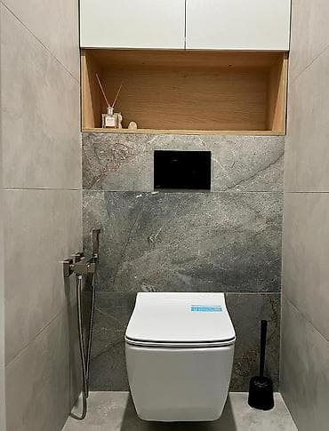 ремонт гидроскутеров: Современная отделка санузла «под ключ» - Стиль: минимализм, сочетание — 4