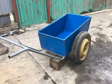 строительный тачка: Садово-строительная тачка и тележка, Стальная, Двухколесная, Новый — 9