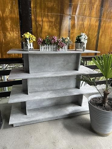 Полки, стеллажи: Стеллаж-витрина «каскад» для дома, офиса или магазина. Высота 103см — 1