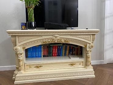 Другая мебель: Тумба и подставка для телевизора, Б/у, Напольная, Дерево, цвет - Бежевый — 1