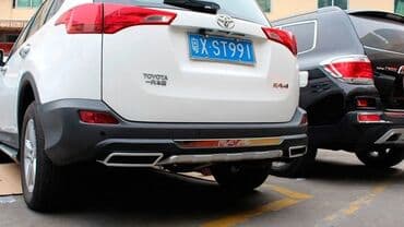 климат контроль на одиссей: Юбка заднего бампера Toyota, 2015 г., цвет - Черный, Новый, Платная доставка, Самовывоз — 2