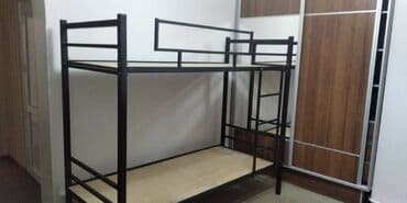 кровать двухъярусная металлическая цена: Эки кишилик керебет, Жаңы, Without a mattress, узуну - 1900 см — 5