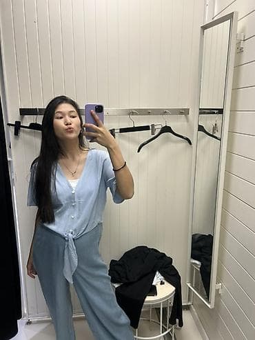 s это какой размер мужской одежды: Летний женский комплект из легкой джинсовой ткани — 2