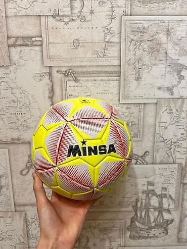 Мячи для спорта — футбольный и баскетбольный. - Футбольный мяч MINSA at lalafo.kg Мячи для спорта — футбольный и баскетбольный. - Футбольный мяч MINSA