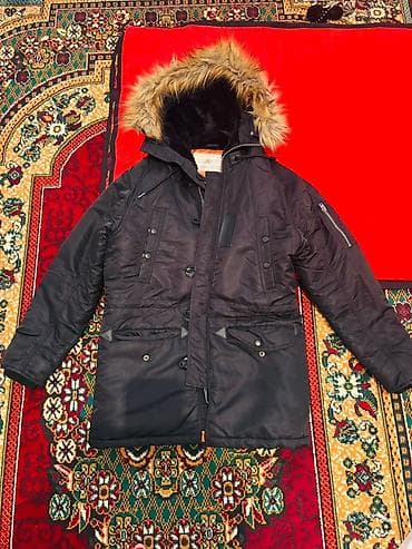 Бомберы: Куртка «аляска» Alpha Industries N‑3B Slim Fit GEN 2 (Black/Orange) - — 1