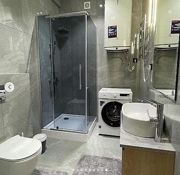 Батирлер: 2 бөлмө, 65 м², Асанбай мкр Элитка, 3 кабат, Евро оңдоо — 5