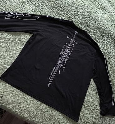 Головные уборы: Лонгслив Saint Glamour, XL (оверсайз, ближе к XXL) Стильный чёрный — 5