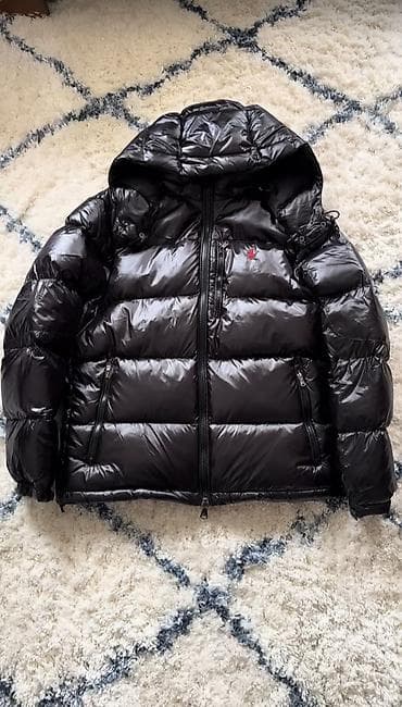 легкая: Пуховик Polo Ralph Lauren, темно-синиц - Теплый стеганый пуховик с — 1