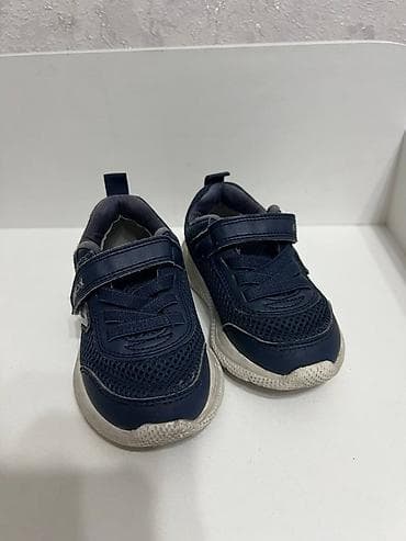 эко обувь: Детские кроссовки GEOX, темно‑синие размер 24 - Бренд: GEOX (логотип — 1