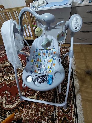 Детский шезлонг, Электронная, Железо, цвет - Серый