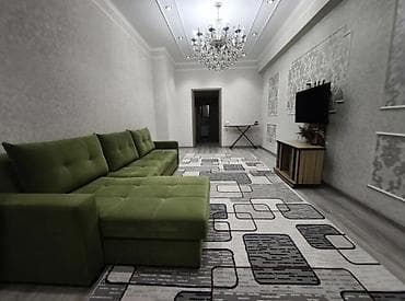 суточный квартира орто сай: 3 комнаты, С мебелью полностью — 8