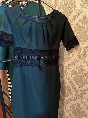 slim patch: Вечернее платье, Классическое, Короткая модель, С рукавами, S — 1