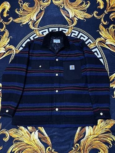 Курткалар: Эркектердин курткасы, XL, Carhartt, Колдонулган, түсү - Кара, Өзү алып кетүү, Акылуу жеткирүү — 1