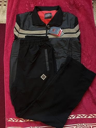 Футболки: Мужской спортивный костюм G-Sport (толстовка+ брюки), черный с желтыми — 2