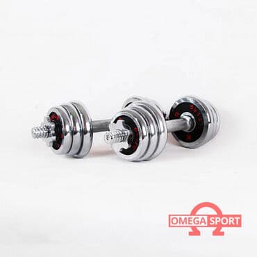 Гантели разборные хром 30+30кг Характеристики: Гантели разборные