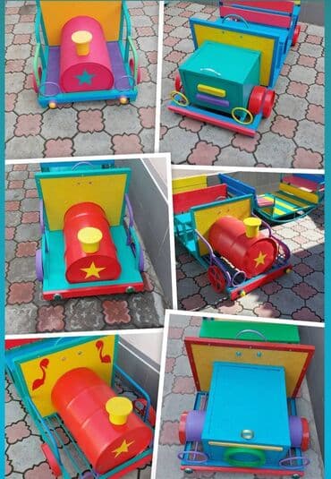 детские машины бишкек: Беседка домик в наличии 🍀качалка лодочка в наличии 🍀паровозик в — 18