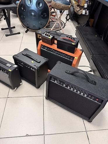 Музыкалык аспаптар: Комбоусилители 20w, 40w Новые Можно собрать комплект с гитарой и — 3