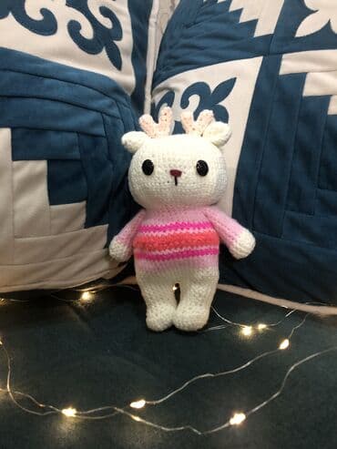 Вязаная игрушка «Оленёнок» амигуруми. Описание: - Милый оленёнок с — 2