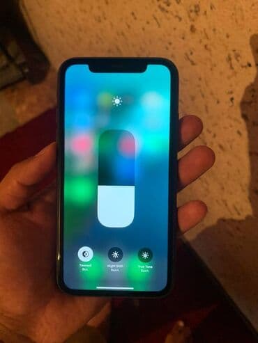 лампа телефон: IPhone 11, Колдонулган, 128 ГБ, Кара, Каптама, Куту, 73 % — 3
