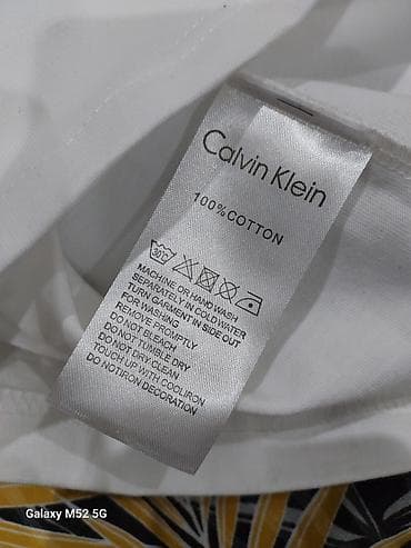 Эркектер кийими: Эркектердин футболкасы, L, Calvin Klein, Жаңы, түсү - Ак, Өзү алып кетүү — 4