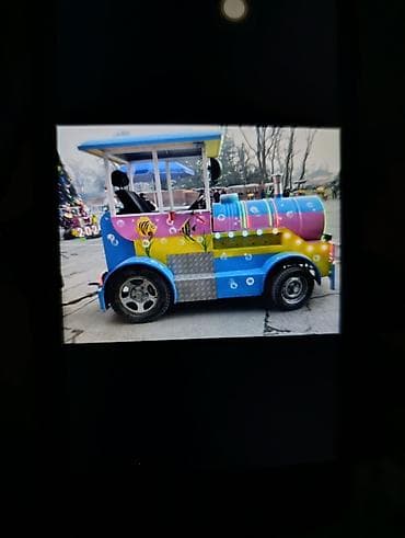 Упаковочно-фасовочные аппараты: Детский аттракцион — электропоезд с прицепным вагоном - Яркий — 2