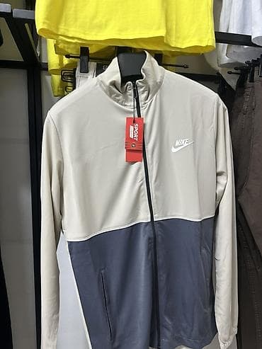 Мужской спортивный костюм, M, L, XL, Nike, Новый, цвет - Серый, Платная доставка