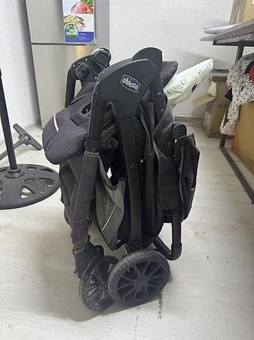 коляска трость chicco: Коляска, цвет - Черный, Б/у — 5