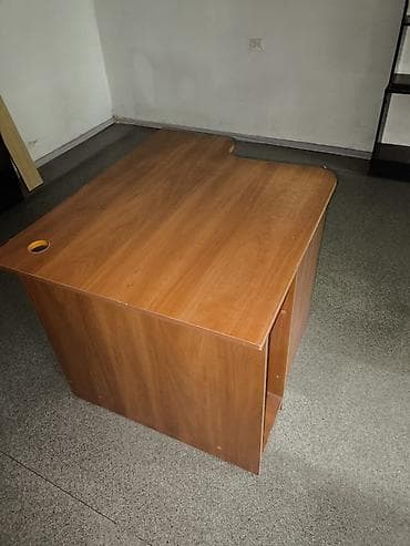 Эмерек: Кеңсе стеллаж, Колдонулган, Жыгач, түсү - Кара — 4