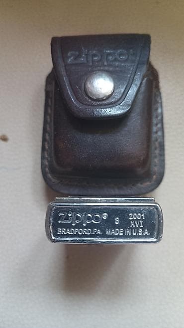 кожаные бу: Зажигалка, Zippo, Бензиновая, Б/у — 2