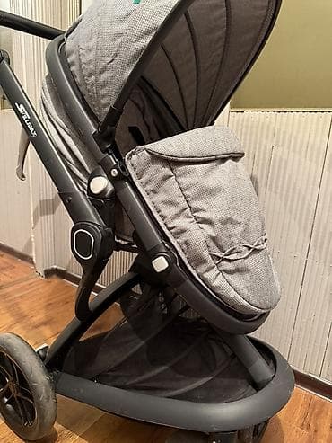 коляска babyzen: Коляска, цвет - Серебристый, Б/у — 2