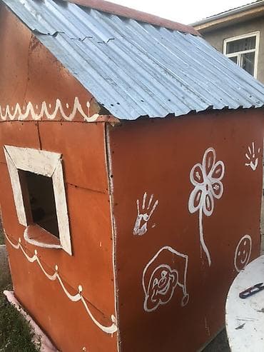 Балдар дүйнөсү: Детский уличный игровой домик - Материал: каркас из дерева/фанеры — 4