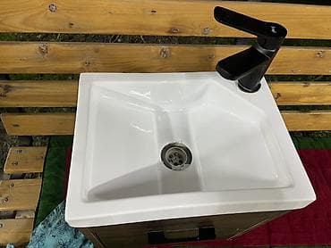 Отургучтар, табуреттер: Ванна үчүн тумба, Жаңы, Раковина менен, Жыгач — 3