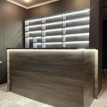 Ресепшн, барные стойки, кассовые столы на заказ! Входные группы