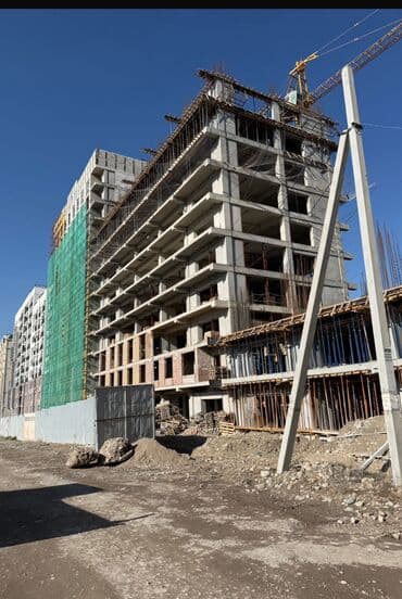 квартира в районе кызыл аскер: 1 комната, 47 м², Элитка, 8 этаж, ПСО (под самоотделку) — 7