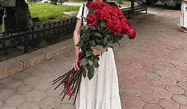 купить розы: Цветы 
Красный 37шт
Метровый — 2