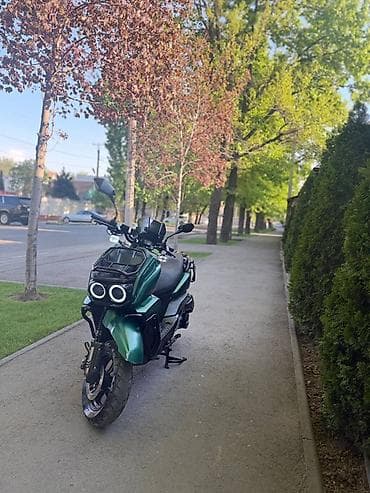 city coco: Скутер/танк скутер городского типа в зелёном цвете с брутальным — 3