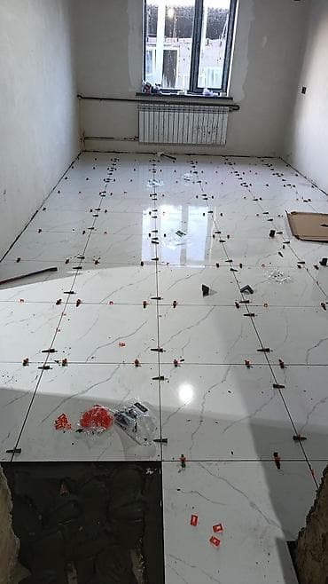 Укладка плитки и керамогранита под ключ бардык турун жасайбыз Обой