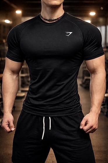 батник мужской поло: Мужская компрессионная футболка (Slim Fit) — подчёркивает тело ⸻ — 1